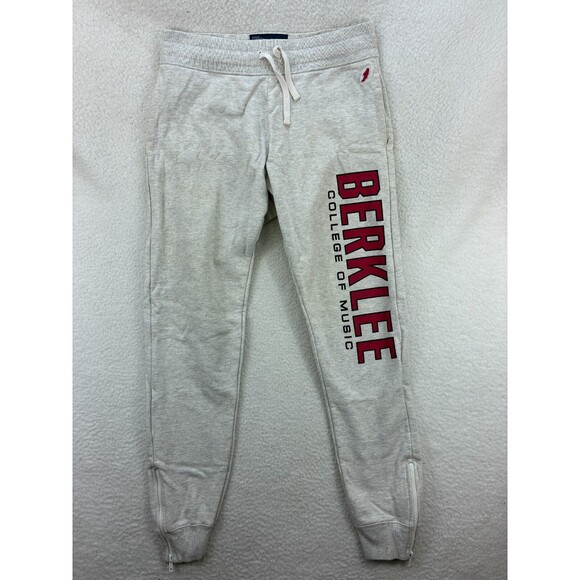 League Berklee College of Music Jogger Sweatpants Men's Medium Gray Red Logo‎ - Picture 1 of 12